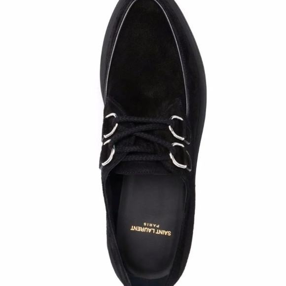 NWT Saint Laurent Teddy Suede Platform Derby EU35.5 - Picture 8 of 12